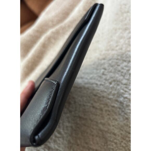 Khaite Envelope Clutch in Black Calfskin Leather Bag Made in Italy Authentic - Picture 8 of 9